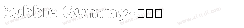 Bubble Gummy字体转换